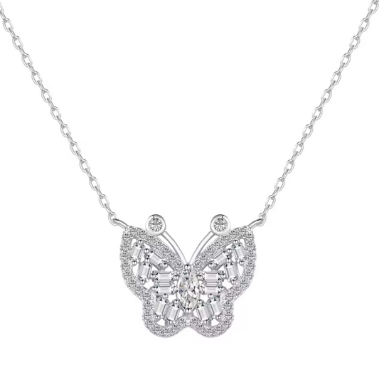 "Silver Butterfly" - S925 Necklace