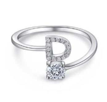 Initial Letter - S925 Ring