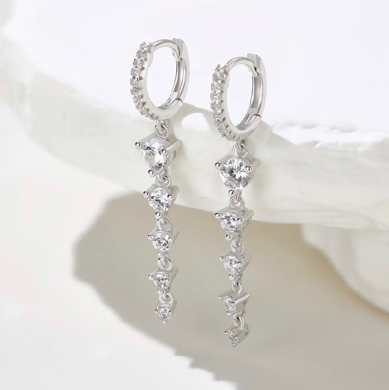 "B I B A" - S925 Earrings - Sølv Silwer