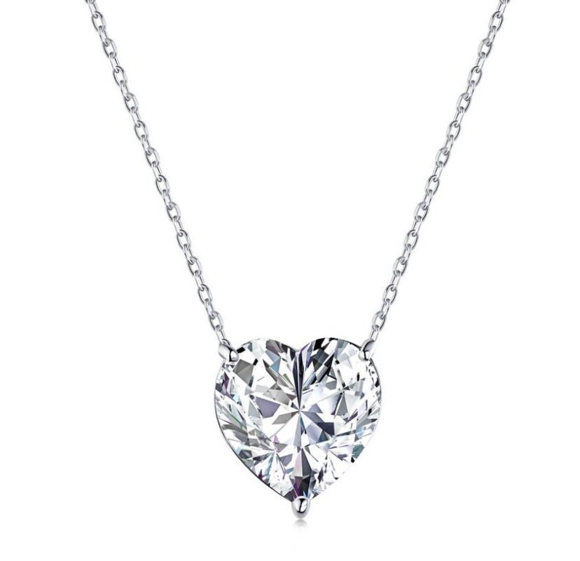 "ICE HEART" - S925 Necklace - Sølv Silwer