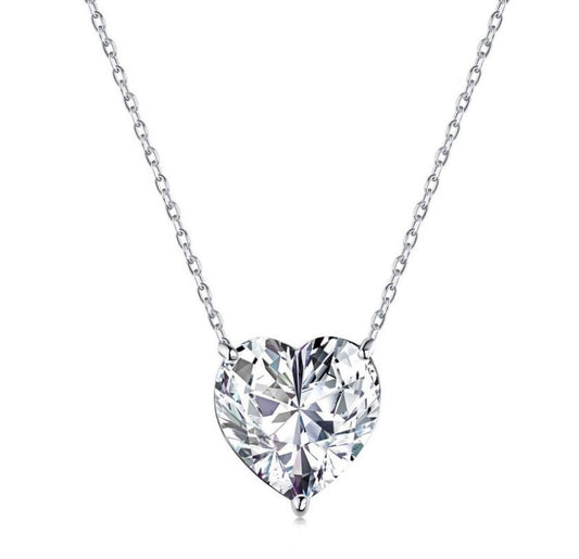 "ICE HEART" - S925 Necklace - Sølv Silwer